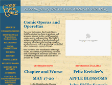 Tablet Screenshot of comicoperaguild.org